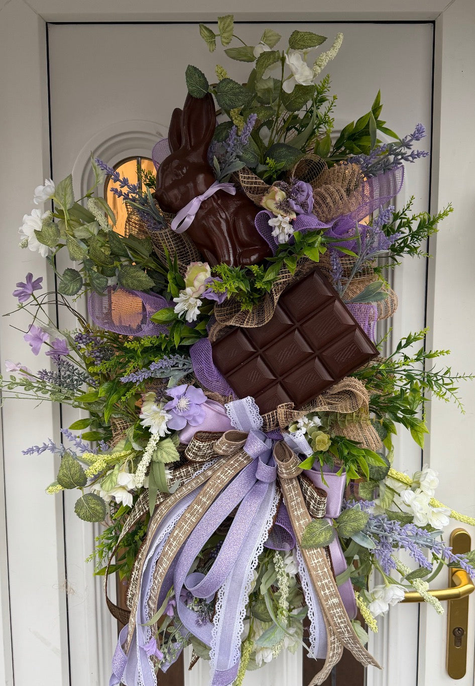 ✨ Chocolate Bunny Spring Wreath ✨