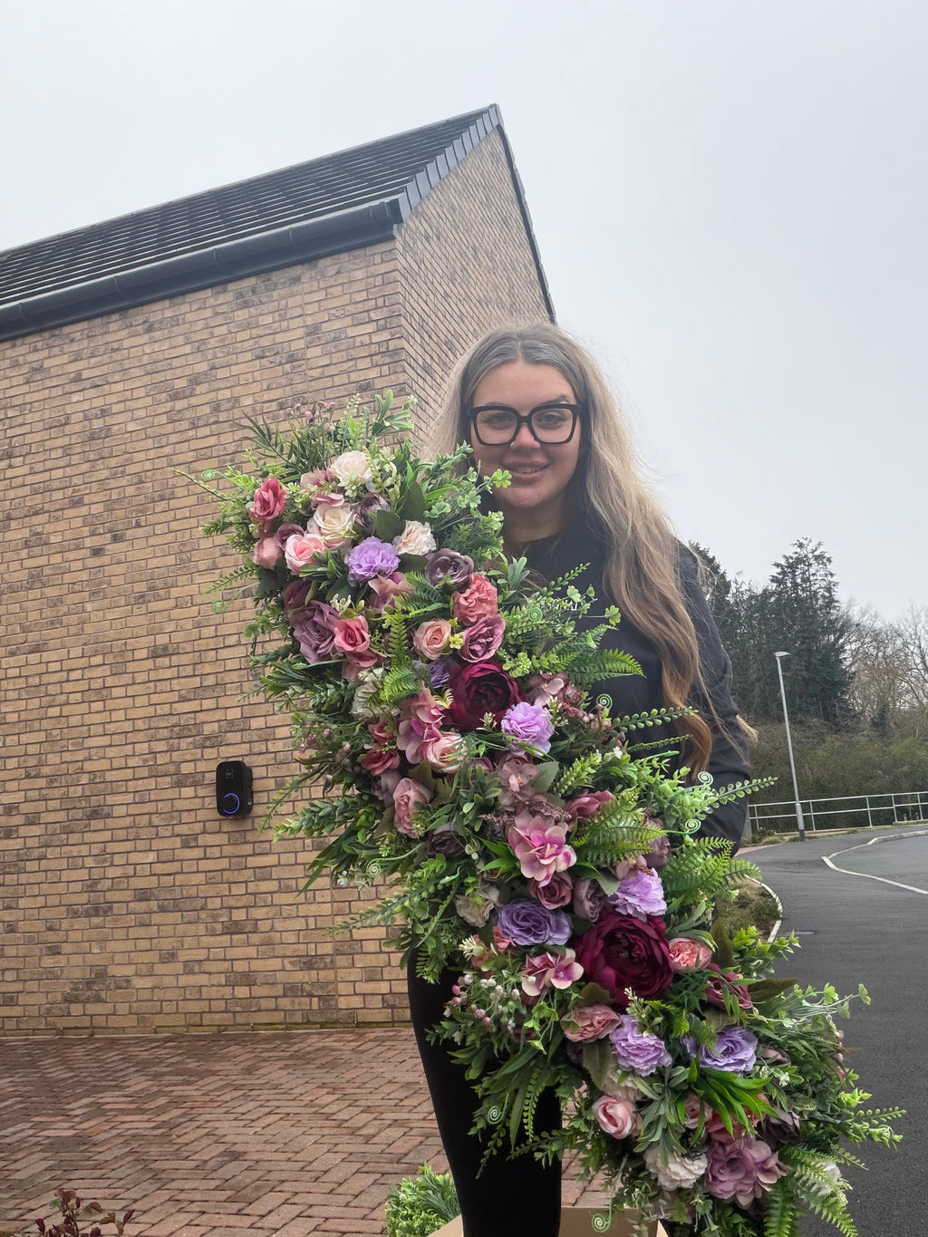 Design Your Own 1.35m  Faux Floral Garland (Colour Selection)