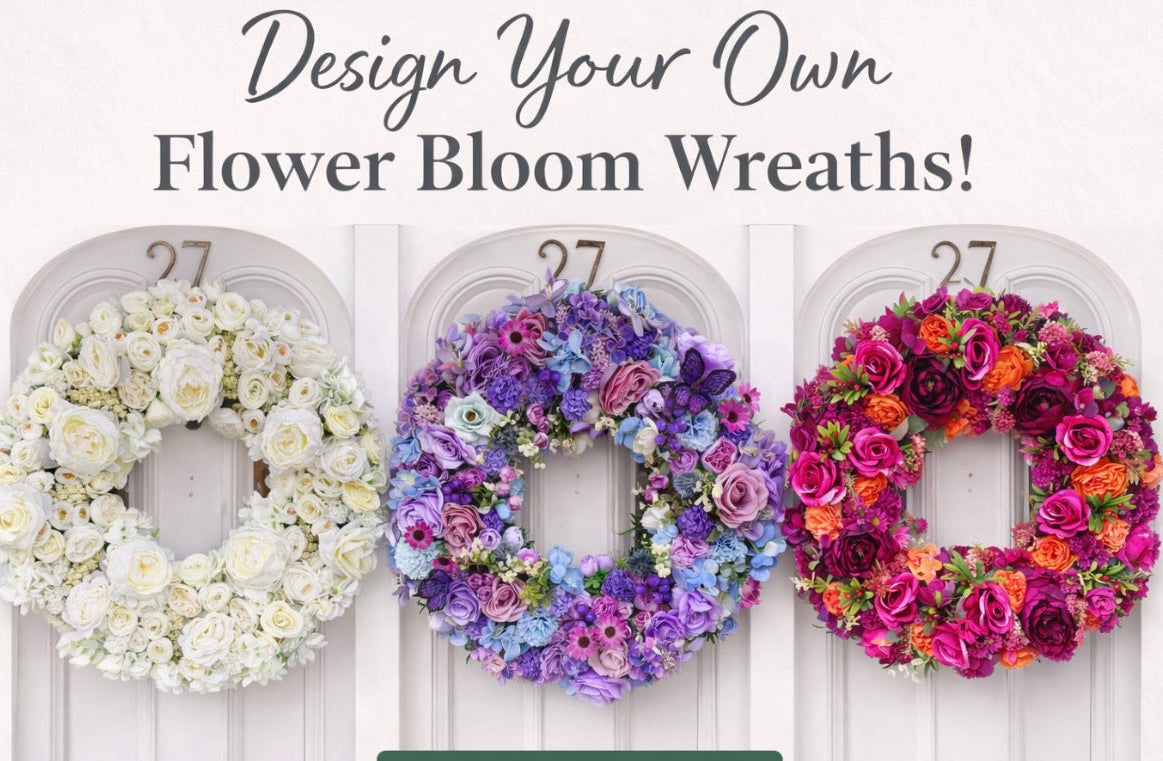 Design your own Floral Bloom Wreath