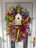 Bird house Wreath (Lady Bird)