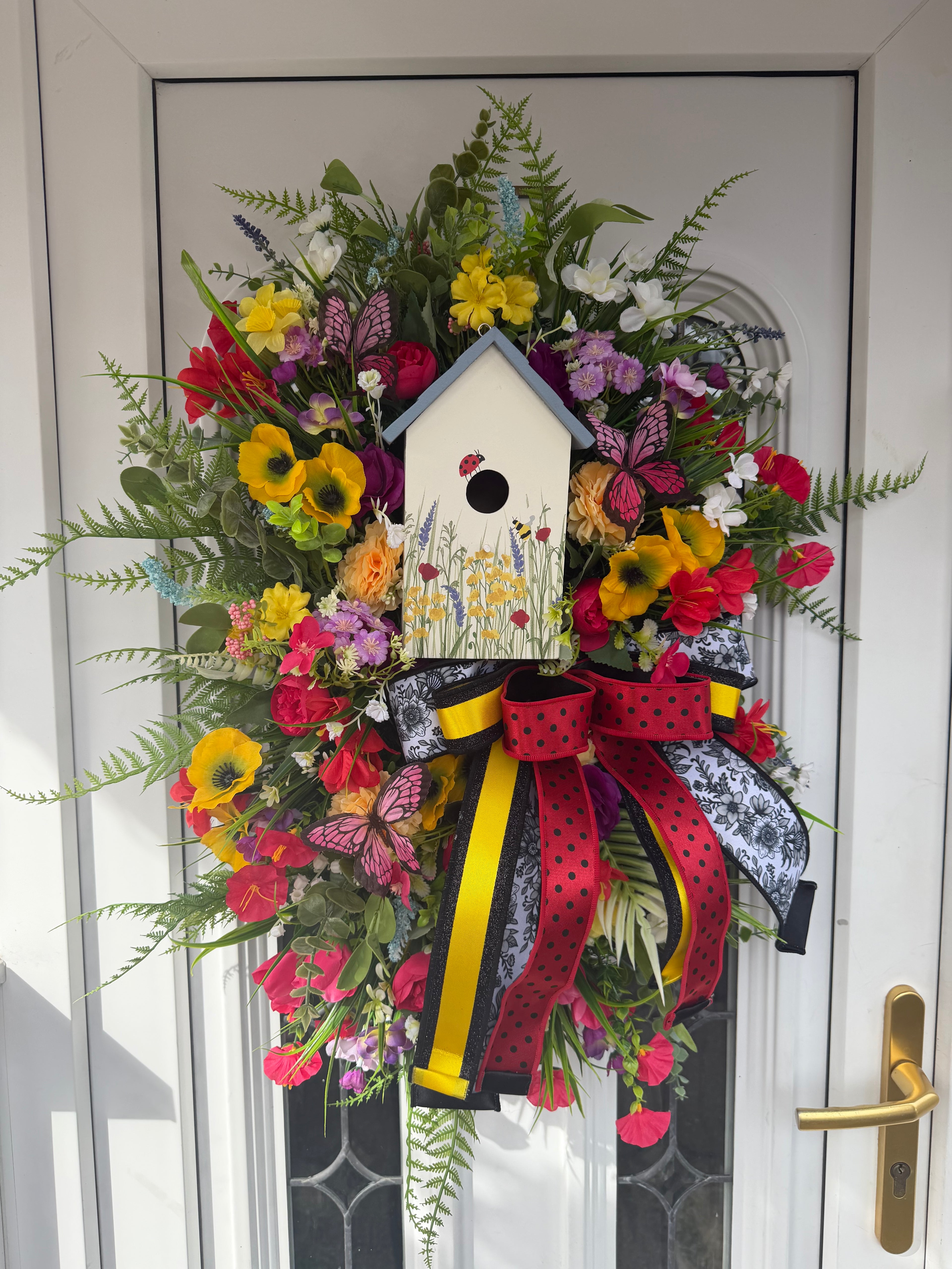 Bird house Wreath (Lady Bird)