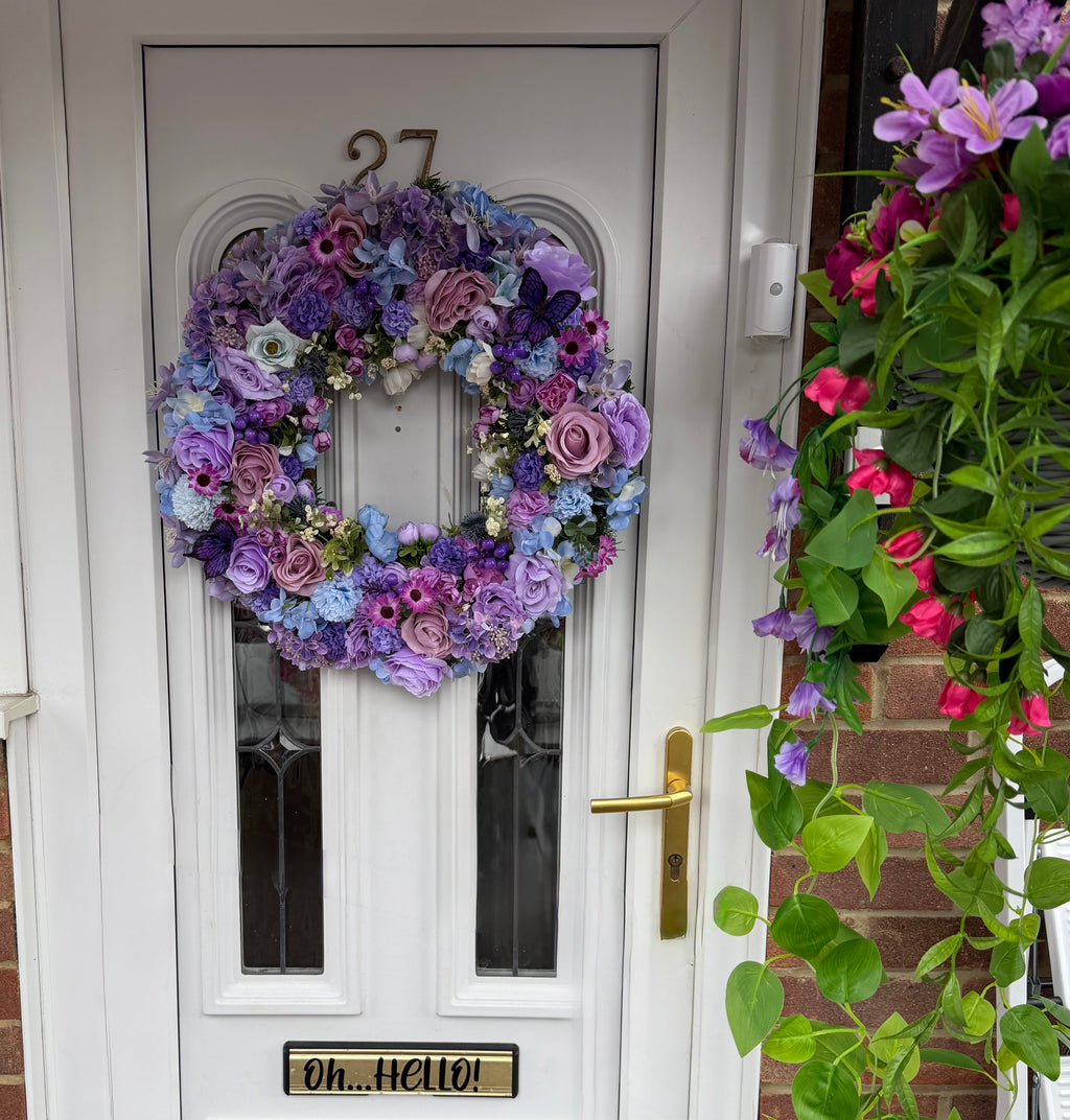 Lilac & Blue Floral Bloom