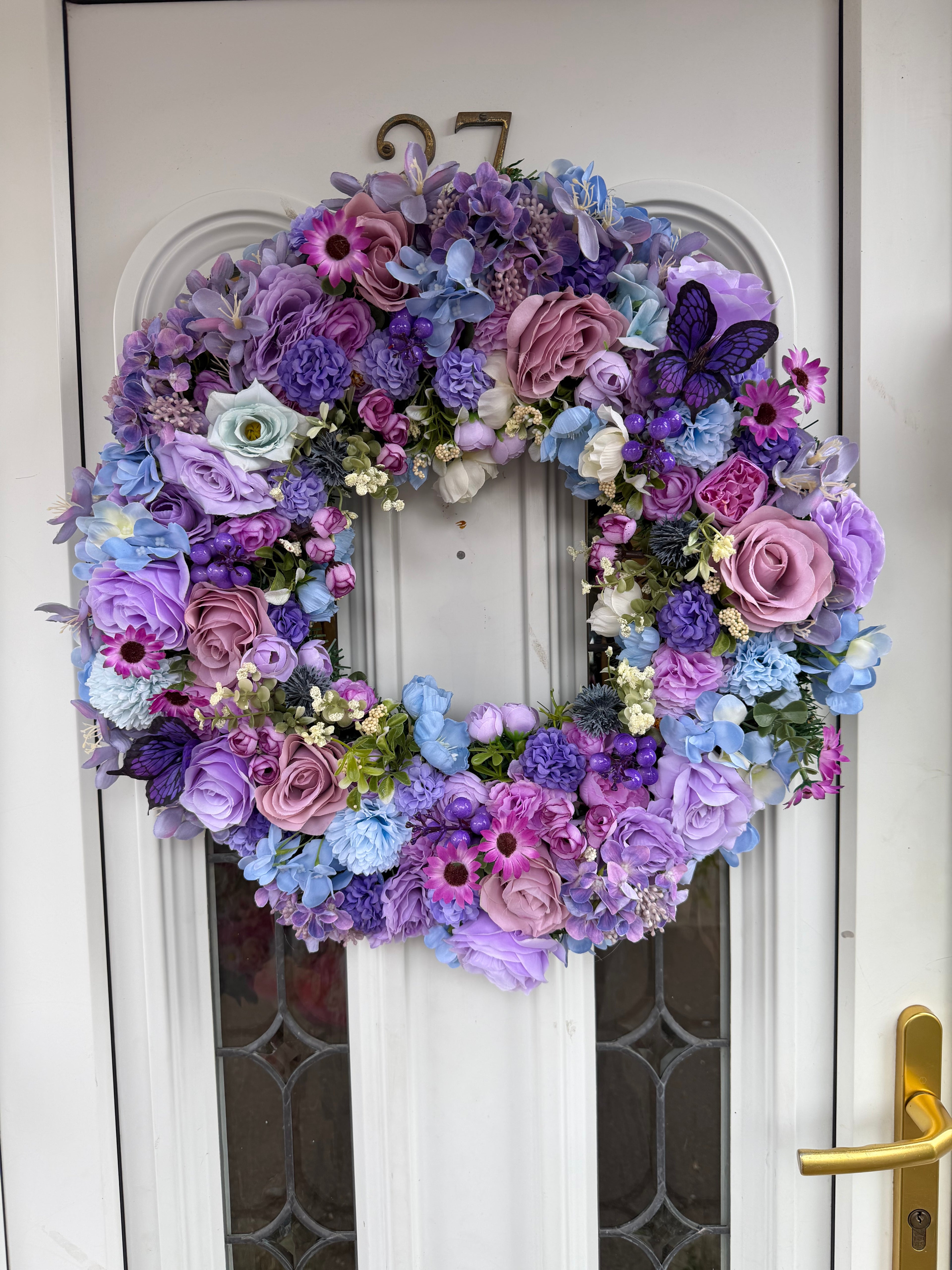 Lilac & Blue Floral Bloom