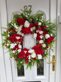 Large Red & Ivory Wreath