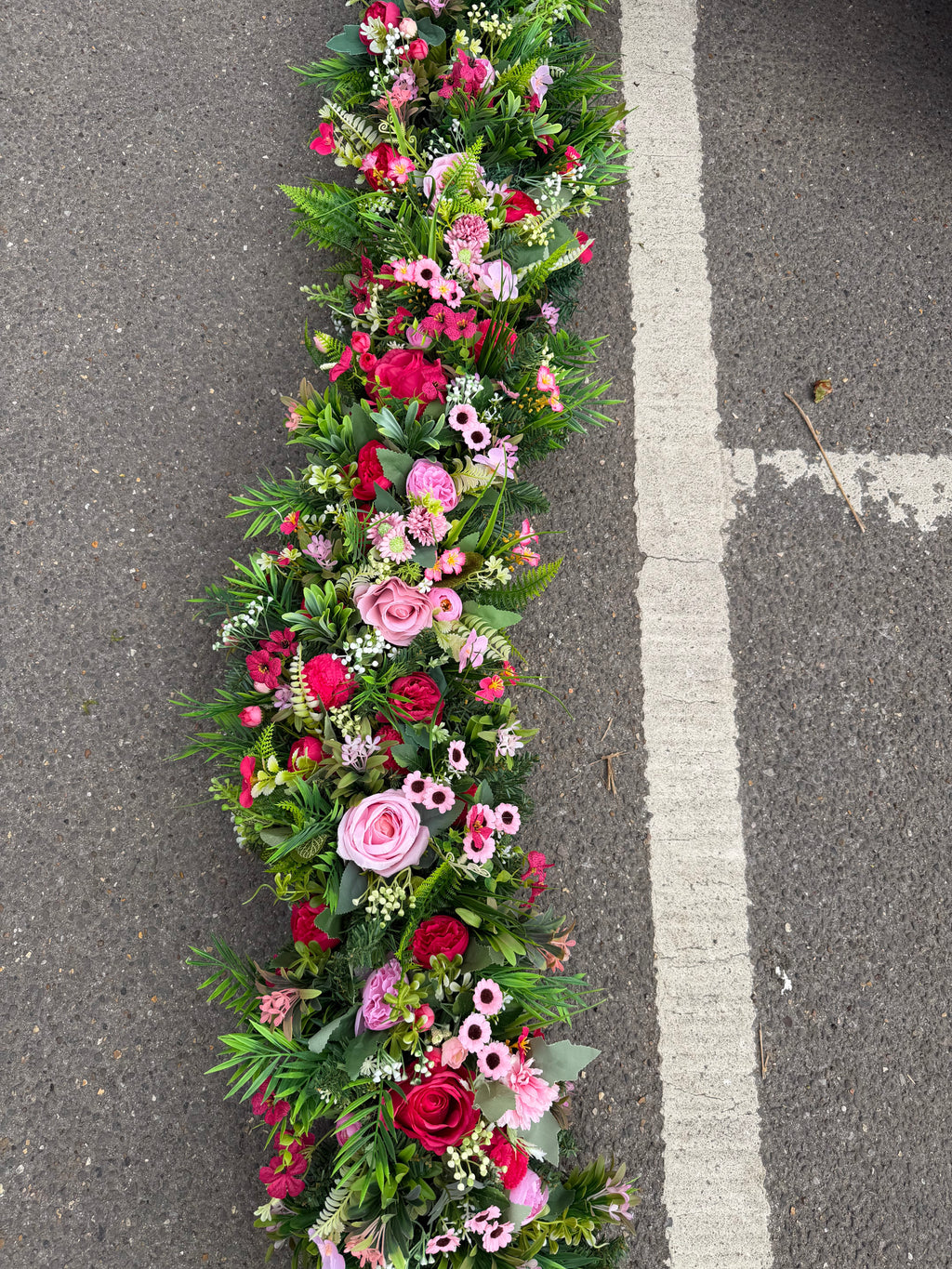 Design Your Own 1.35m  Faux Floral Garland (Colour Selection)