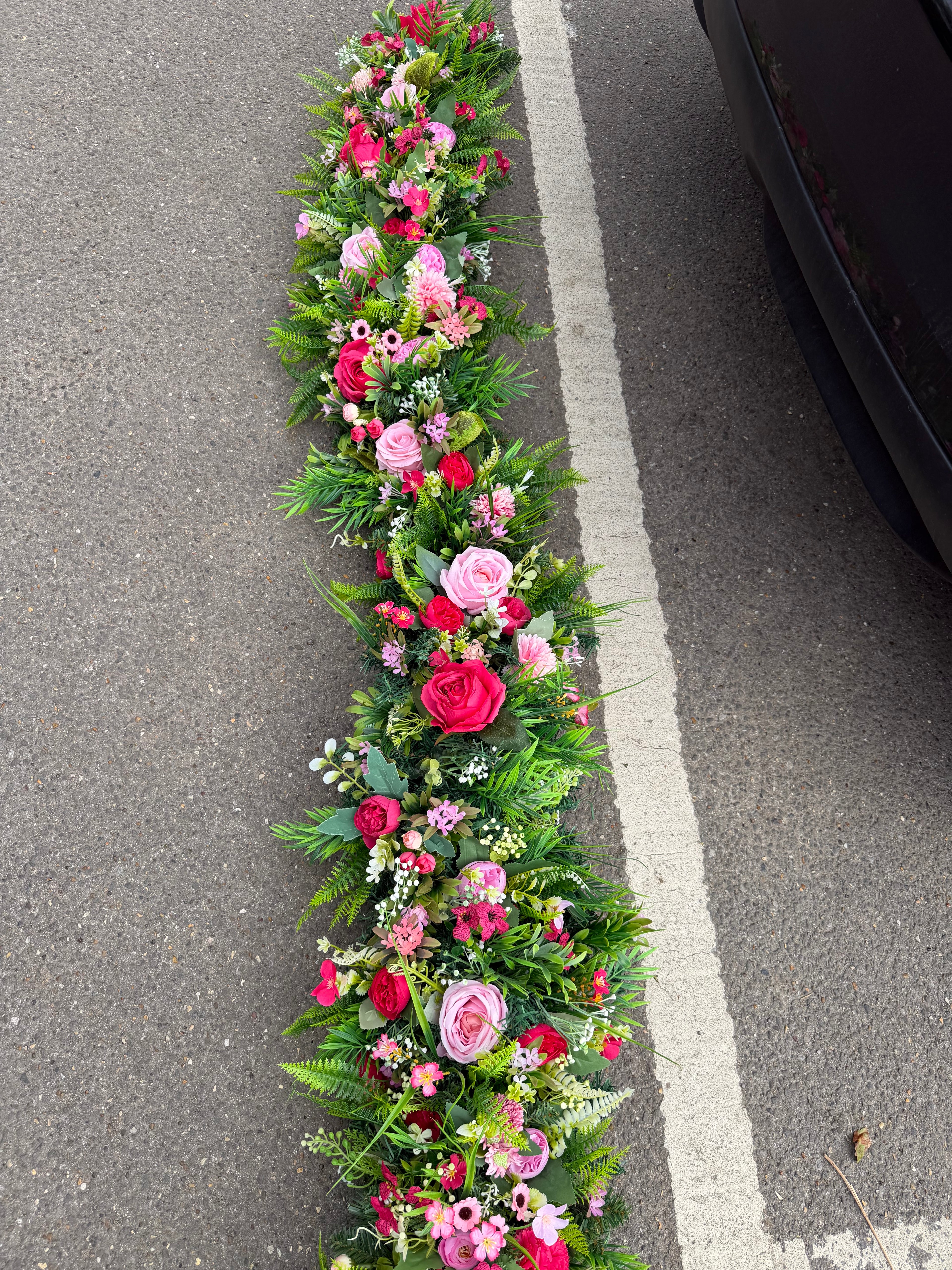 Design Your Own 1.35m  Faux Floral Garland (Colour Selection)
